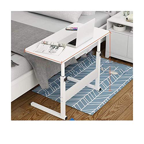 Preisvergleich Produktbild NBVCX Maschinenteile Verstellbarer Tisch Verstellbarer Laptop-Nachttisch Überbett-Nachttisch Notebook-Ständer für Büro Ergonomische Tischhöhe Höhenverstellbar (Farbe: Grain de Bois Bleu 60 * 40 cm)