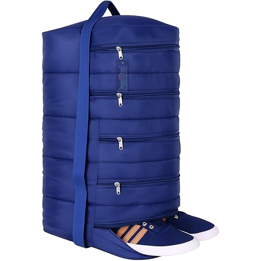 5 Pocket Shoe Organizer Bag - Navy Blue