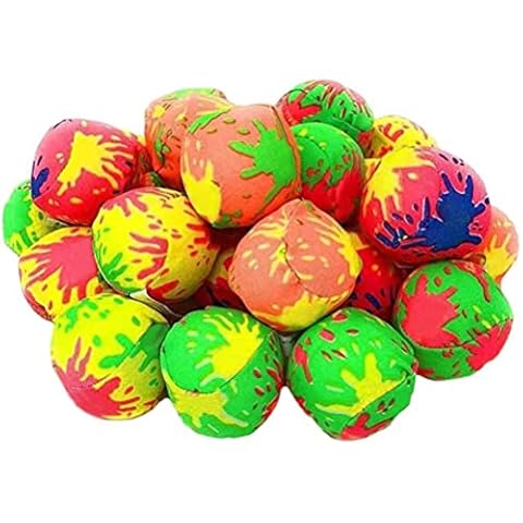24Pcs Water Splash Ball,Outdoor Sports Soaking Water Cloth Ball Children Multicolor Reusable Toys 5cm/ Ball Cover