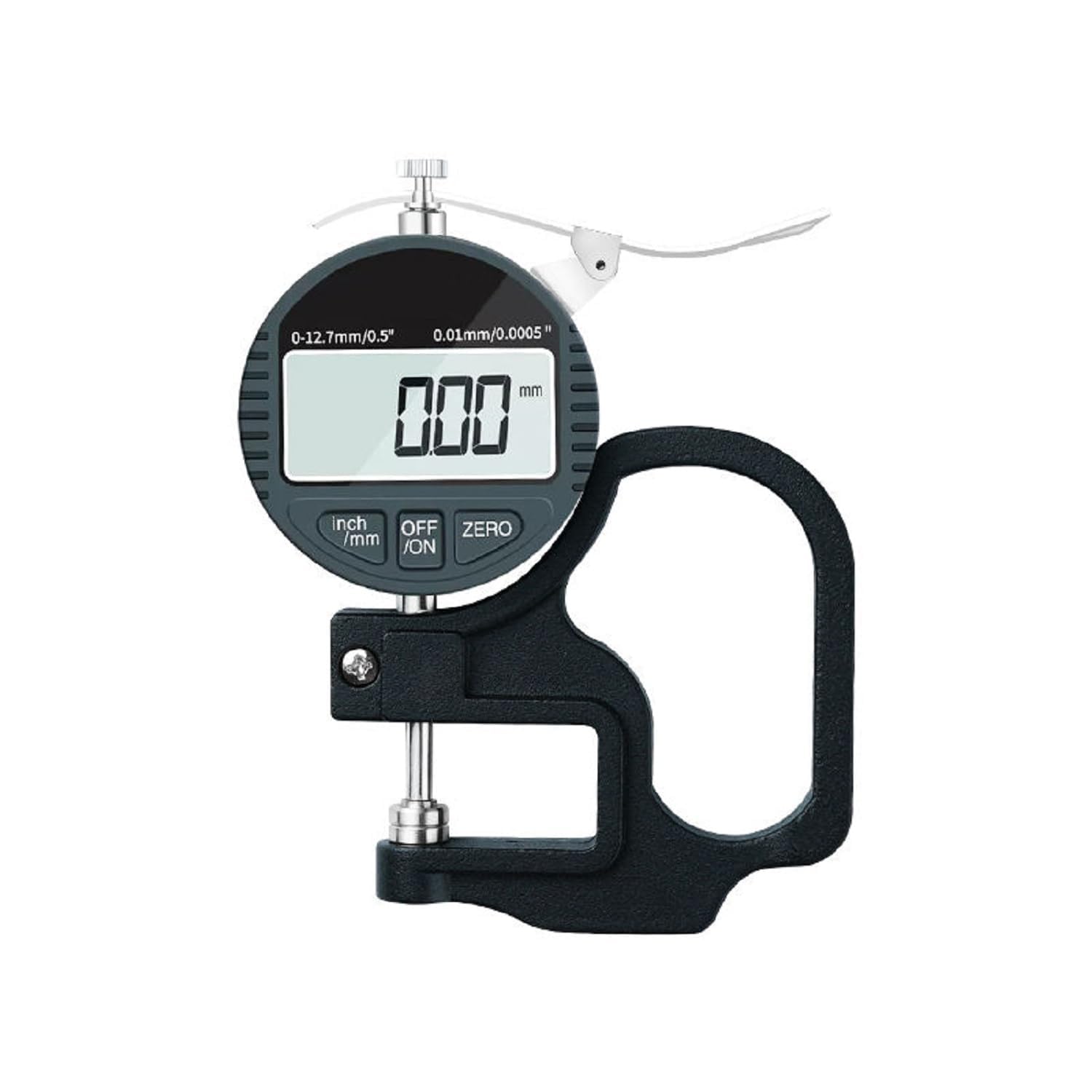 Digital Thickness Gauge 0-12.7mm LCD Display | Electronic Thickness Meter | 0.01mm Resolution | mm/Inch Conversion | Thickness Gauge for Paper, Leather, Wire, Sheet Metal(12.7mm thickness gauge) | Digital Thickness Gauge 0-12.7mm-picture-31