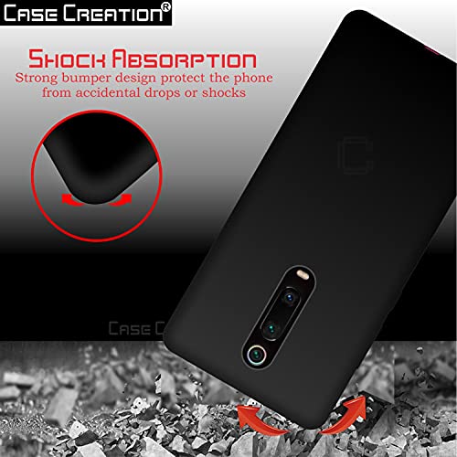 Image of Case Creation for Redmi K20 Pro 2020 Back case, Xiaomi Redmi K20 Pro Slim Flexible Smart Look case with 360 Camera All Angle Protection (Pure Black)
