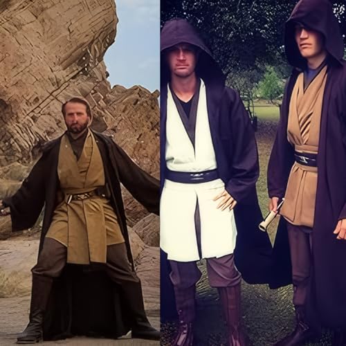 Image of Cosplaysky Men's Cosplay Cloak Robe Costume Halloween Tunic Hooded Uniform