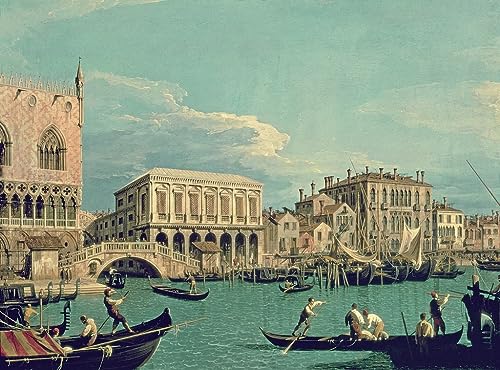 Affiche Pont des Soupirs de Canaletto peinture decorative pour salon elegant