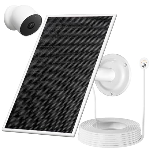 6V 4.5W Solar Panel for Google Nest Cam Outdoor or Indoor