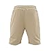 Men's Summer Solid Color Casual Suit Lapel Zipper T-Shirt Short Sleeve Elastic Shorts M-3xl (White,Medium)