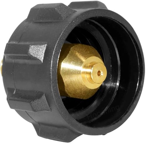 Miniatura 3 de Hooshing QCC1 - Adaptador de propano, válvula reguladora de gas con tuerca Acme y rosca de tubo macho NPT de 14 pulgadas