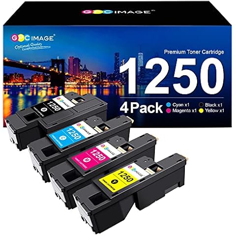 GPC IMAGE 1250 Toner Kompatible für Dell 1250c 1250 Multipack Druckerpatronen Cover