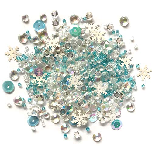 Buttons Galore and More Sparkletz Embellishment Pack 10g-Snow Crystals