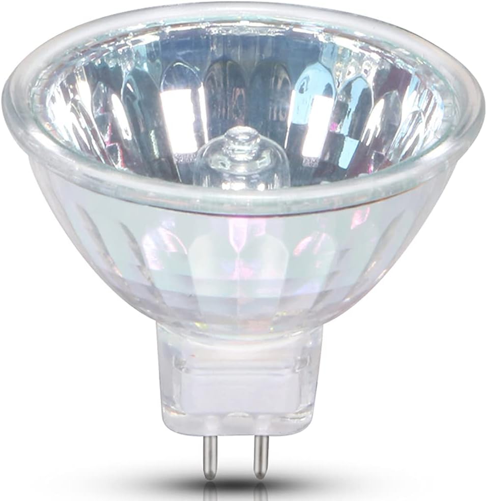 GMY 6-Pack MR16 12V 20W Bulb, 4000Hr Long Lifetime, Warm White Dimmable GU5.3 Bi-Pin Base Spotlight MR16 Halogen Bulb for Desk Lamp, Track Light