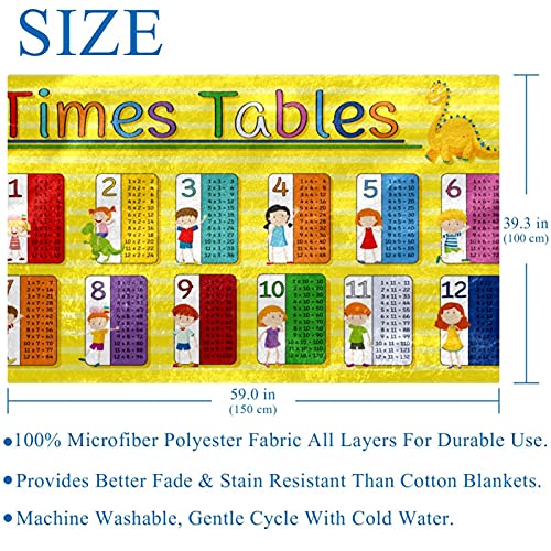 Couverture douce de pique-nique contre le froid avec tables de calcul