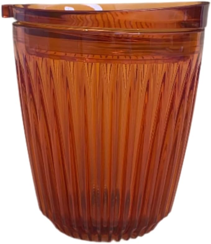 Huskee Renew Range Cup & Lid- Amber and Smoke - (6oz, 8oz, 12oz, 16oz) (Amber, 8oz Cup & Lid)