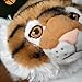 The Petting Zoo Tiger Stuffed Animal Plushie, Gifts for Kids, Earth Keeperz Wildlife Animals, Zoologee Striped Tiger Plush Toy, 12 inches