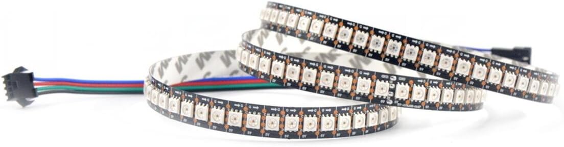 1M 5V APA102 144 LEDs/M PCB Pixels LED Strip Nonwaterproof IP30 Led Digital Strip Individual Addressable APA102C (Black PCB)