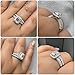 Newshe Jewellery Moissanite Rings for Women 925 Sterling Silver Wedding Sets Emerald Cut Engagements Ring Bridal Eternity Size 7