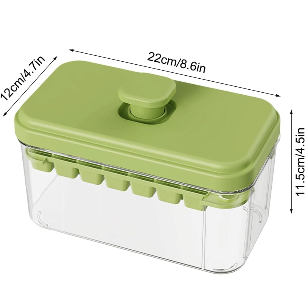 moldes para helados, Molde de hielo con tapa, caja para frigorífico, molde para cubitos prensados