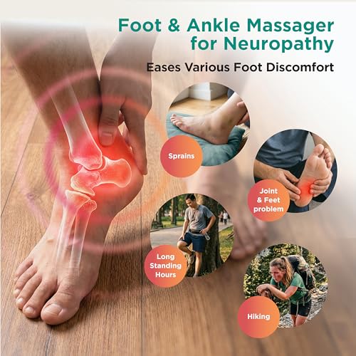 Image of Foot and Ankle Massager with Heat and Compression, 3 Modes
