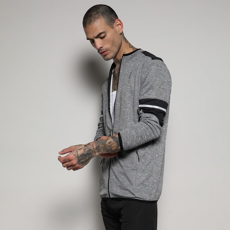 Image of CAHOOT Men's Jacket With Insert Pocket For Casual Wear | Hooded Neck | Long Sleeve | Zipper Closure | Polyester Jacket Crafted With Comfort Fit For Everyday Wear