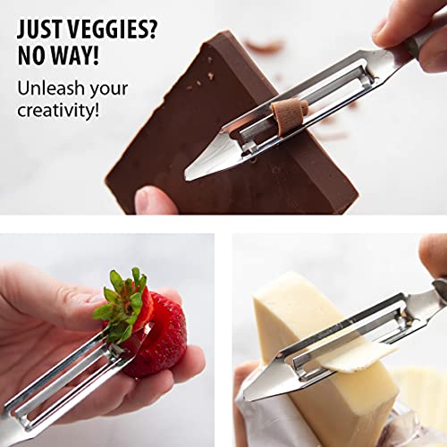 Rada Vegetable Peeler Stainless Steel Blade With Aluminum Made In The Usa, 7-1/4 Inches, 8, Pack Of 6 #TOP4