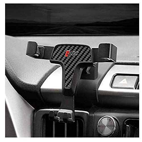 iTrims Phone Car Holder for Toyota RAV4 2013-2018, Carbon Fiber, Adjustable, Quick Release, Compatible with Most Mobile Phones