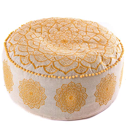 Mandala Life ART Böhmischer Hocker Osmanische Abdeckung -60x20 cm - Luxus-Hocker mit handwerklichem Raumdekor für…