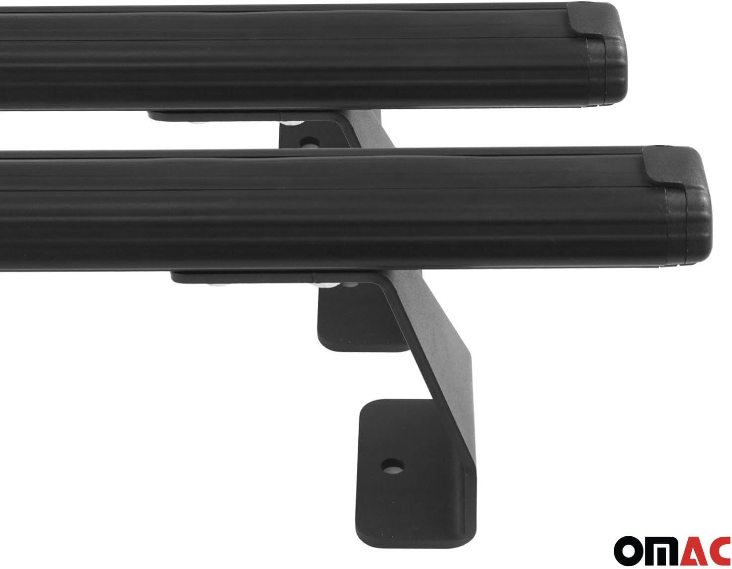 OMAC Heavy Duty Roof Rack Cross Bars Compatible with Nissan NV200 2013-2021 – 2 Pcs – Aluminum Black