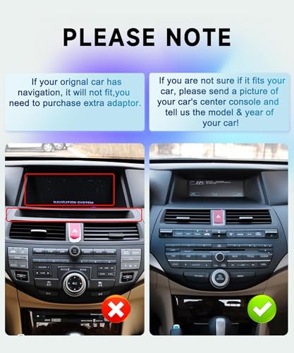 Image of 8 CORE 4G+64G Car Radio Stereo for Honda Accord 2008-2013 with Wireless CarPlay /Android Auto, 10.1 inch 1280 * 720P IPS Touch Screen Android 13 GPS WiFi Bluetooth 32-Band DSP SWC HD Camera
