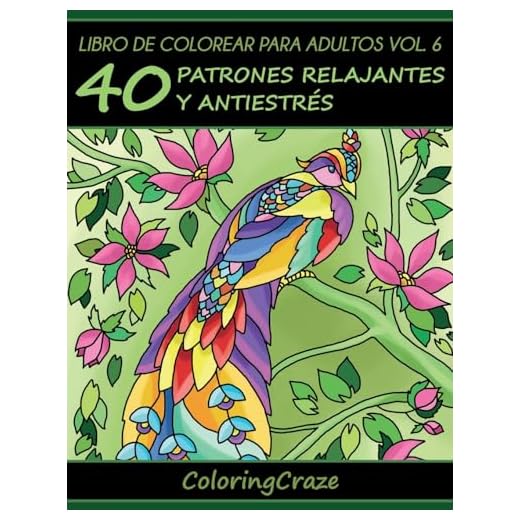 Libro de Colorear para Adultos Volumen 6: 40 Patrones Relajantes y Anti Estrés (Colección de Terapia Artística Anti Estrés)