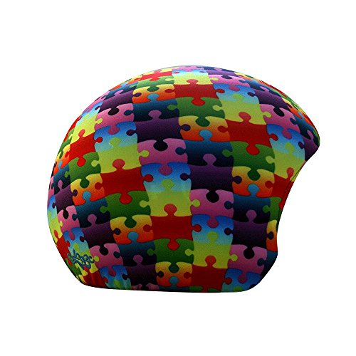 Couvre casque ski enfant universel COOLCASC Puzzle pour ne plus le perdre