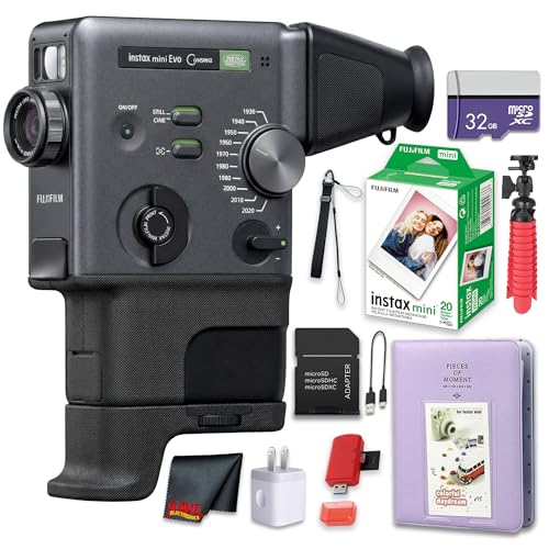 FUJIFILM INSTAX mini Evo �n�C�u���b�h�C���X�^���g�J���� 20���Z�b�g | �p�[�e�B�[�A�C�x���g�A�C���X�^���g�ʐ^�p | Bluetooth���