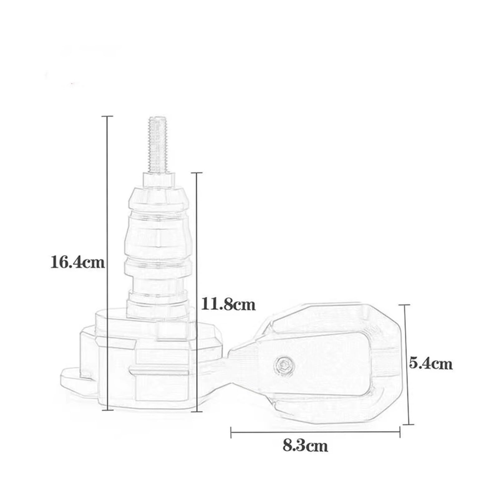 Moto protección anticolisión para ホンダ用 CBR500R CBR500 R CBR 500 R 2017-2020 Marco de protección contra caídas de motocicleta Protector de carenado deslizante Protector de almohadilla antichoque(NEGRO)