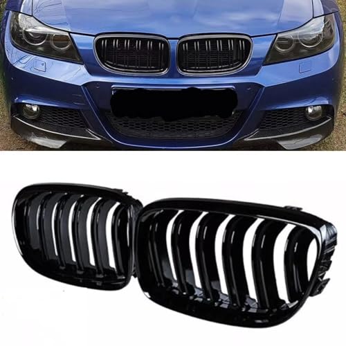 Parrilla delantera para E90 E91 LCI 2009-2013 de doble lama deportiva 2