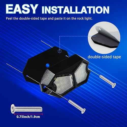 Led Rock Lights Morado Rosa 4 Pods 18 LEDs miniatura 4