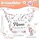 WenmthG Geschenk für Mama, Muttertagsgeschenk für Mama - Schmetterling Acryl Tischschmuck/Briefbeschwerer beste Mama Geschenk Geburtstagsgeschenk für Mama