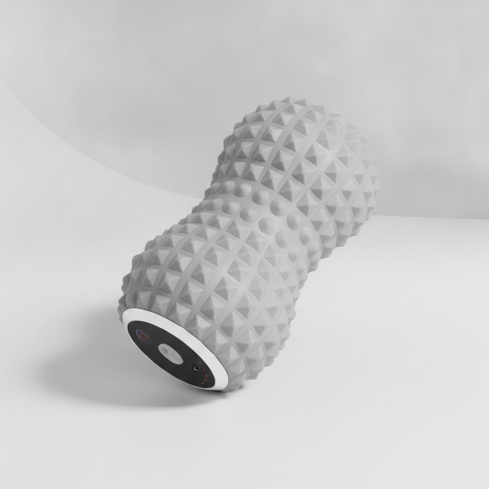 Almencla Palla Massaggio Elettrica Rullo Fasciale Doppia Sfera con Cinghie Texture Grip Silicone Cinque Livelli Automassaggio Profondo su Trigger Point Collo