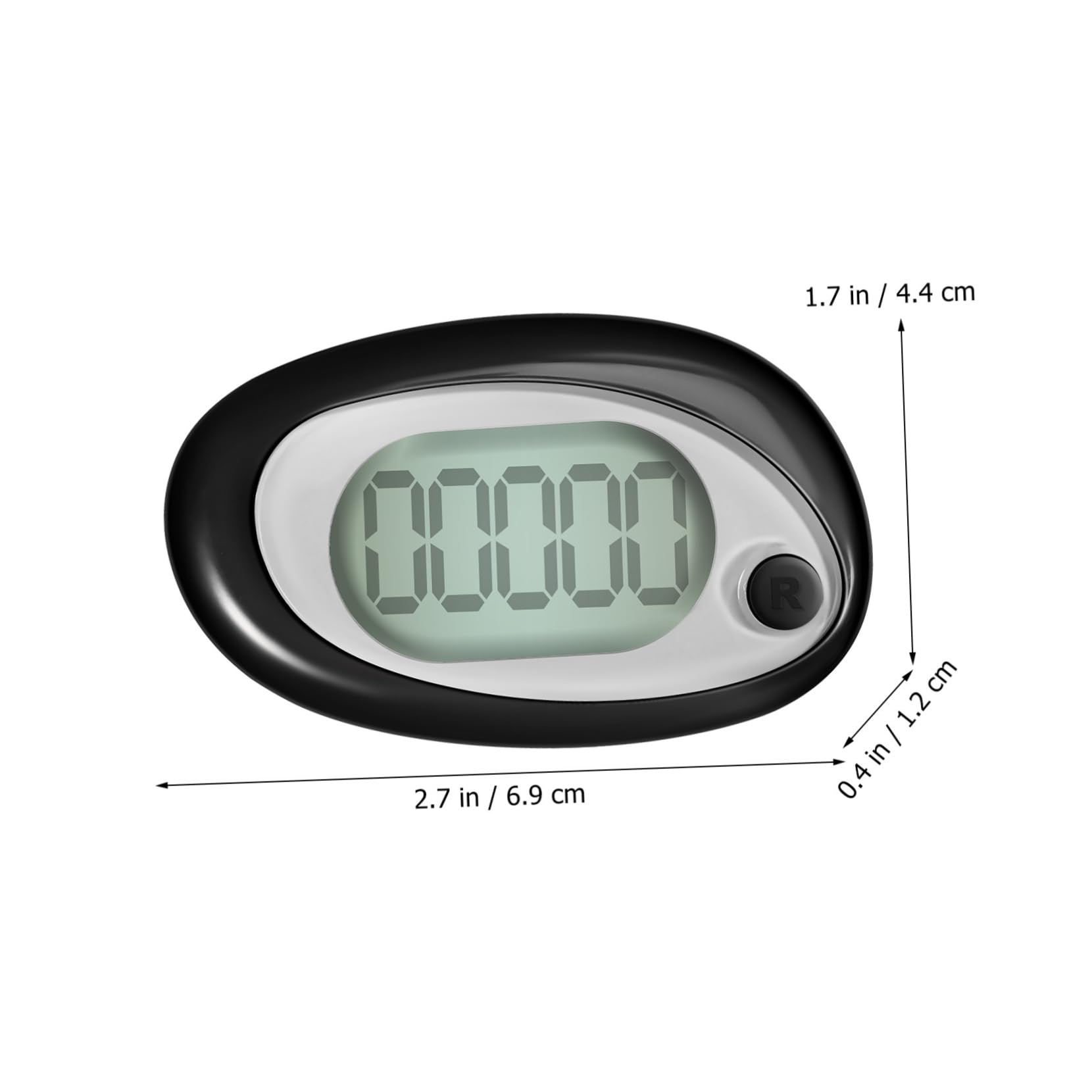 TOYANDONA 5 Pièces pédomètre Portable 3D Compteur de Pas pour Marcher Clips Sport clé Compteur de Pas précis Podomètre de randonnée Petits podomètres podomètre pour Marcher Plastique Black