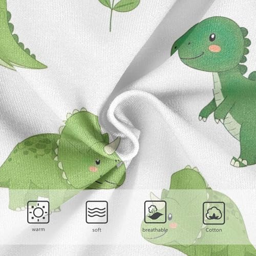Bright Toddler Underwear Floral 2t Cotton Little Girl Panties Cartoon Dinosaurs Leaves White Briefs Underpants3