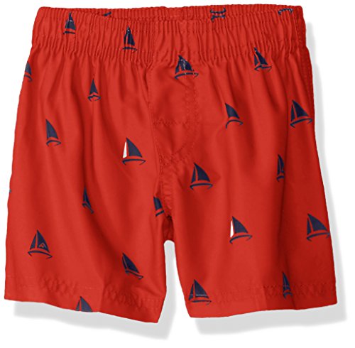 Kanu Surf Boys' Barracuda Quick Dry Beach Swim Trunks, Regatta Red, 24 Months