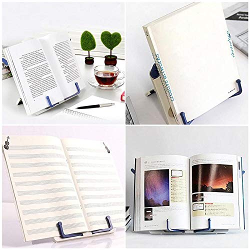 Guoshuche Portable Bookend Stand Reading Book Stand Books Recipe Shelf Folding Holder Organizer For Music Score Recipe Tablet Bookend #TOP4