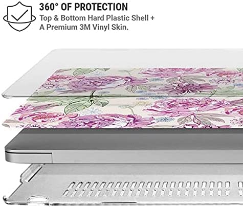 Skinit Case + Skin Compatible with MacBook Air 13in M1 (2021) Originally Designed Peony Design