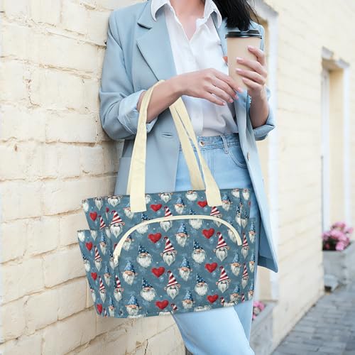 Sac fourre-tout avec fermeture éclair pour femme, grand cabas de voyage et de travail - 2