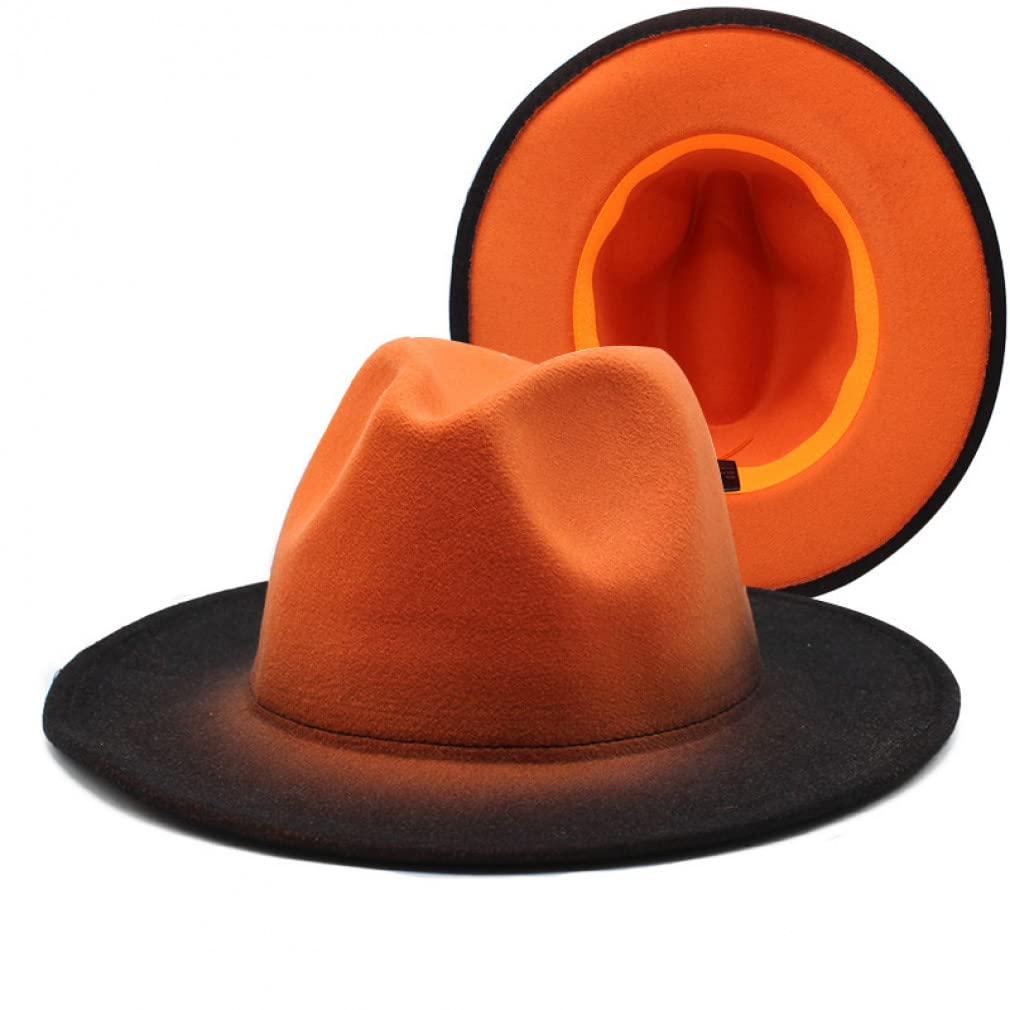 Cappello Fedora a Tesa Larga colorato per Uomo Cappello Stile Donna