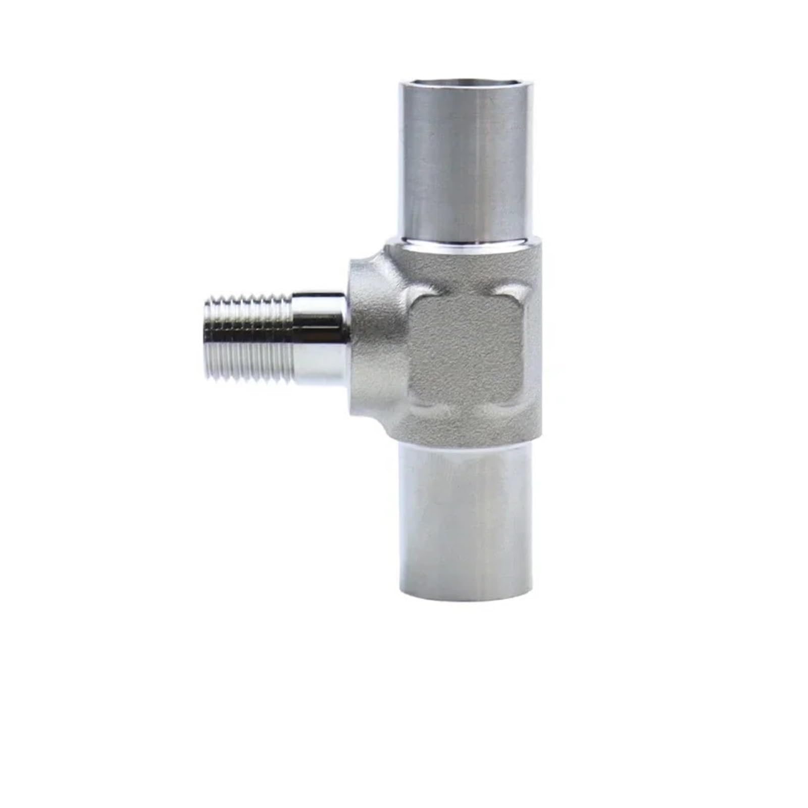 Te reductora de acero 316L anti corrosión con tres vías para soldadura de tubos de 12 mm