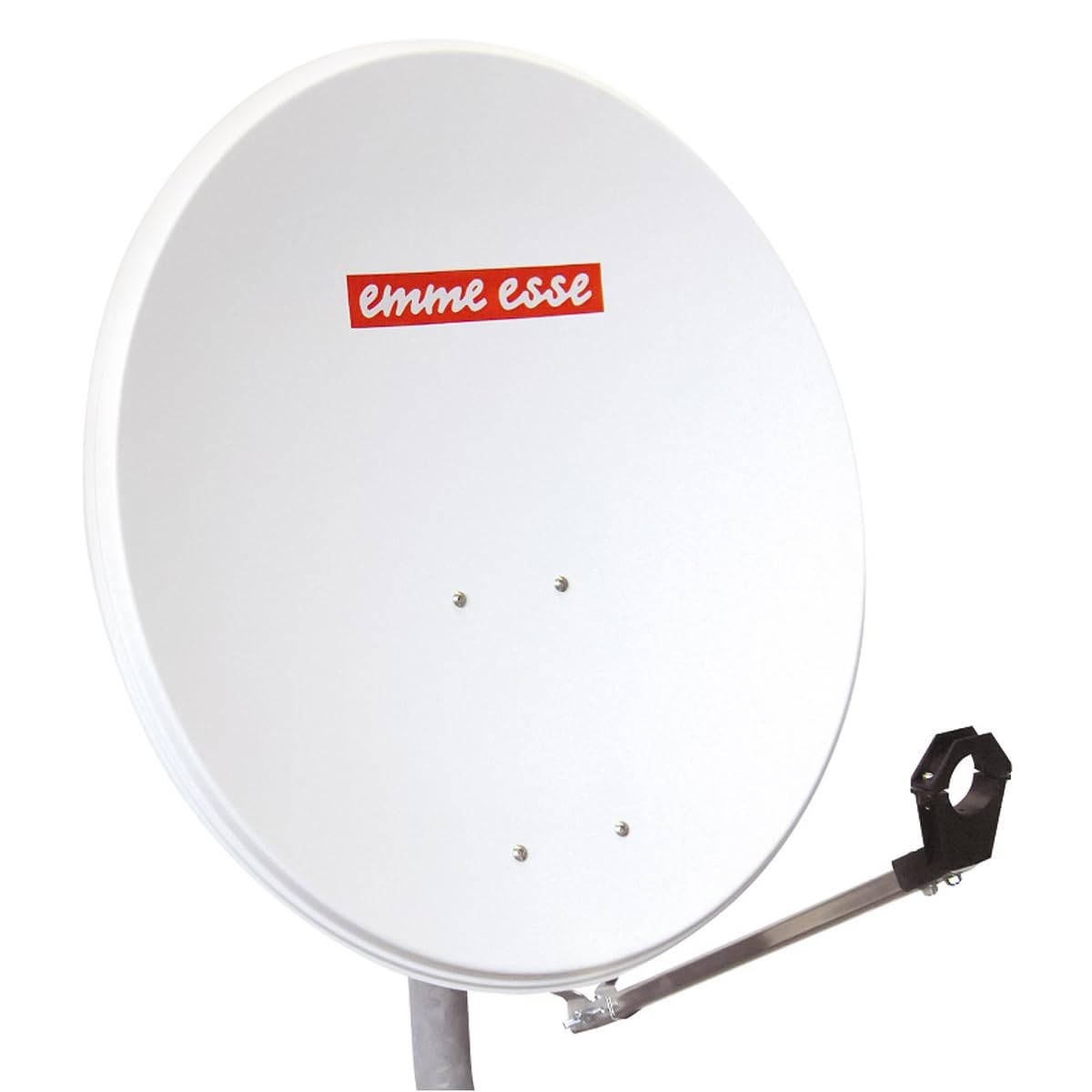 Emme Esse Parabola satellitare 80 cm in acciaio bianco
