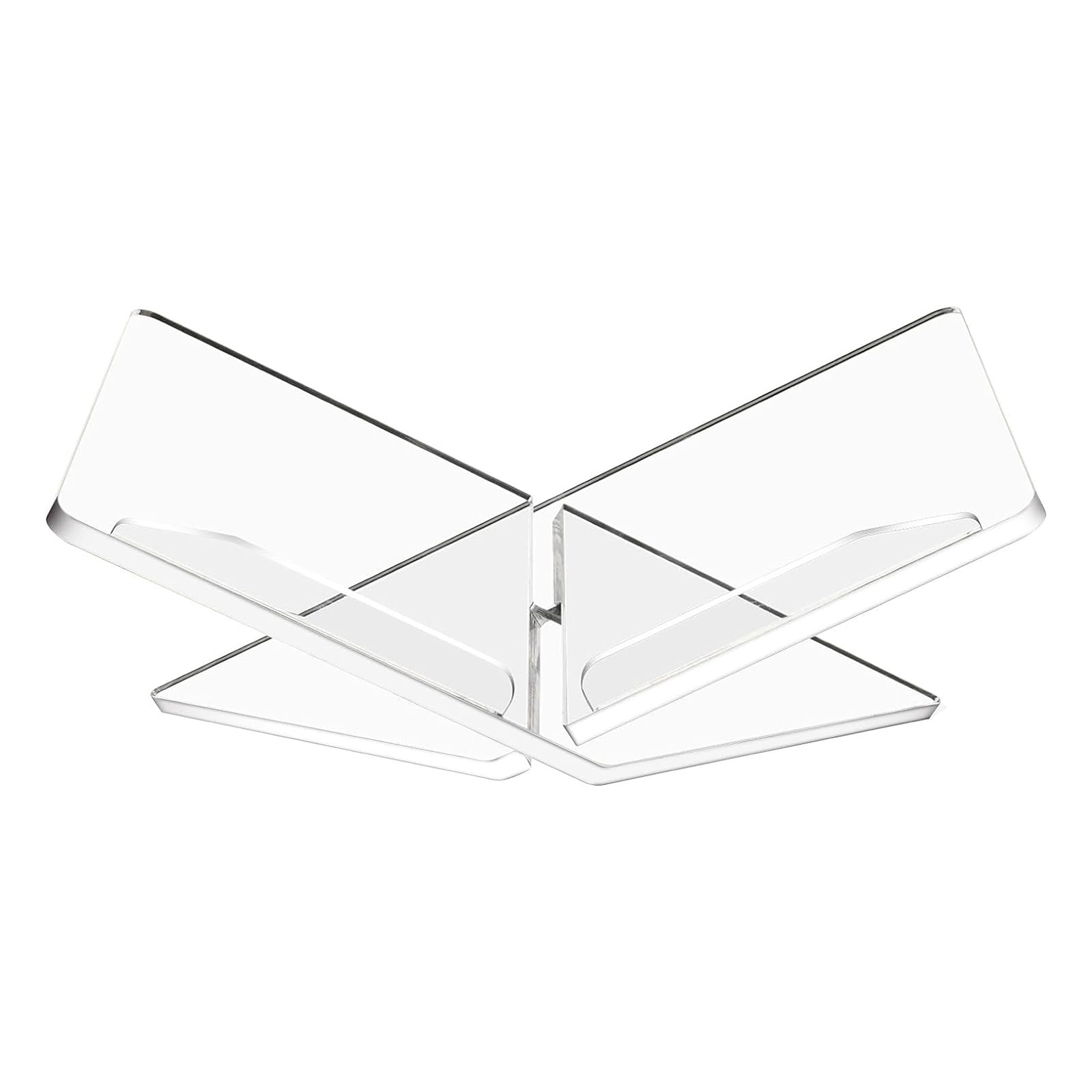 Transparent Acrylic Book Holder Cookbook Display Stand Open Book Display Stand for Display Reading Cookbook Magazine