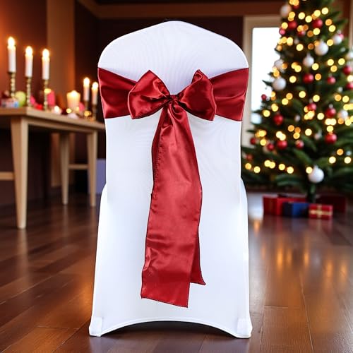 MDS Satin Chair Sashes, 25 Pack, 7”x108” Each,...