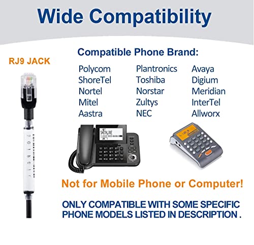 image for Arama Phone Headset RJ9 with Noise-Canceling Mic and Volume Mute Contr