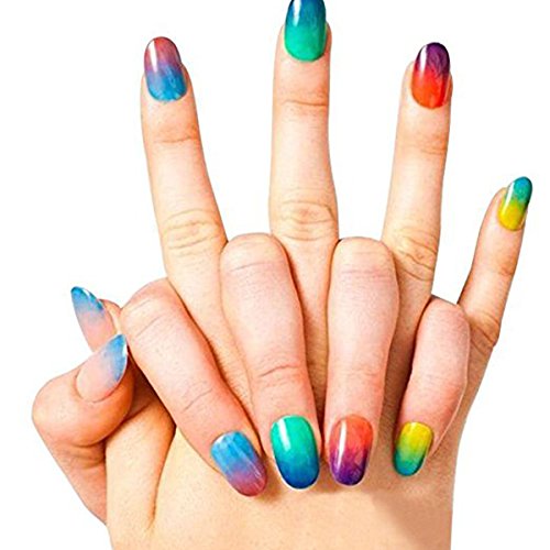 Frcolor 4 Stück/Set, Nagel-Pinsel, Lack-Schwamm, Versiegelung, Schablone, Lack-Transfer, Maniküre – Bild 5