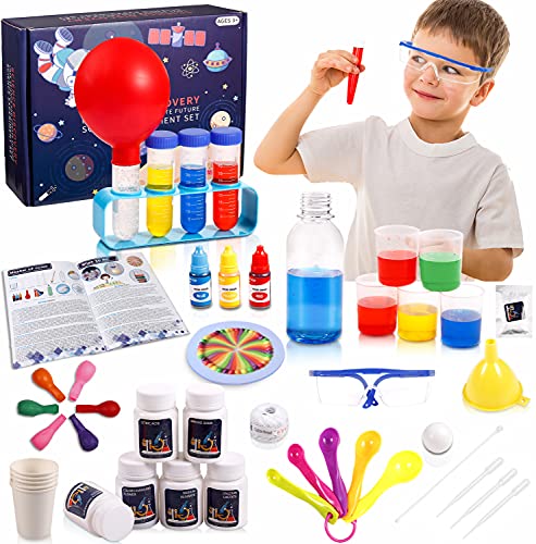 Vextronic 53PCS Real Magic Chemistry Experiments Science Experiments for Kids DIY Educational Toys STEM Activities for Kids Ages 3+, Discover in Learning, Hours of Fun