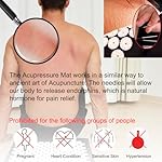 XiaoMaGe Acupressure Mat and Pillow Set with Bag - Large Size 28.7 X 16.5 inch Acupuncture Mat for Neck & Back Pain, Muscle Relaxation Stress Relief, Sciatica Pain Relief Pillow (Black) - Image 4