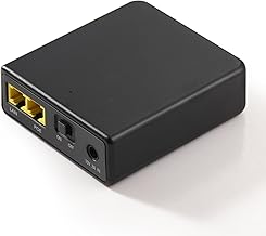 Mini UPS Battery Backup: 37Wh 5000mAh Uninterruptible Power Supply, Surge Protector with DC Input, POE 24V 48V Output for Home Router, Modem, Security Camera (POE 24V)